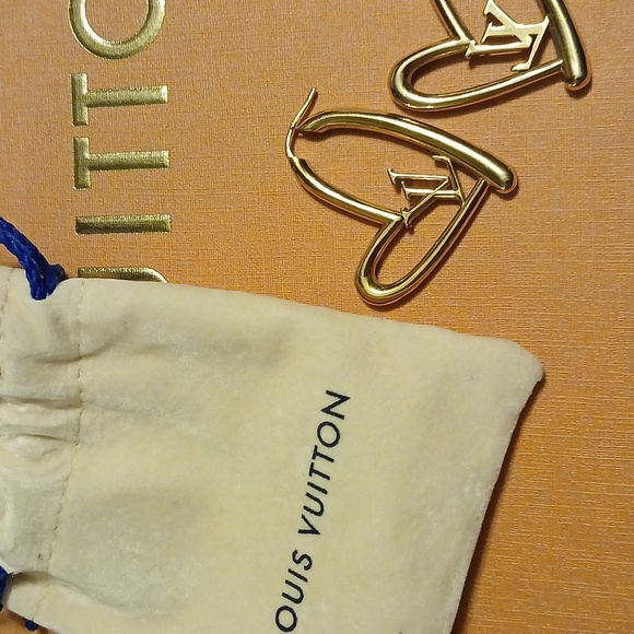 Authentic louis vuitton earrings - Picture 1 of 5